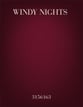 Windy Nights Two-Part choral sheet music cover